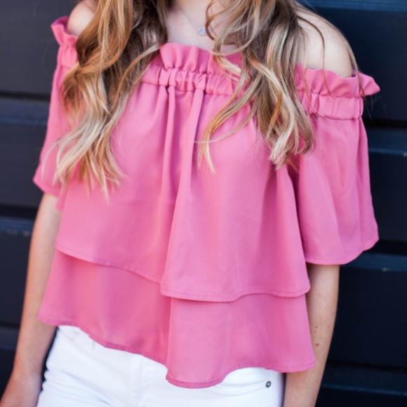 Leith Tops - Leith Off The Shoulder Layer Blouse